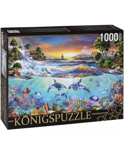 Пъзел Königspuzzle от 1000 части - Подводен свят
