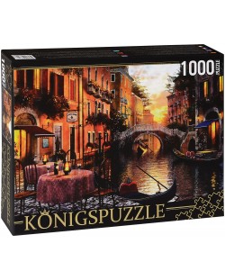 Пъзел Königspuzzle от 1000 части - Вечер във Венеция