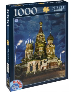 Пъзел D-Toys от 1000 части - Храма Василий Блажени, Русия