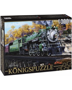 Пъзел Königspuzzle от 1000 части - Парен локомотив