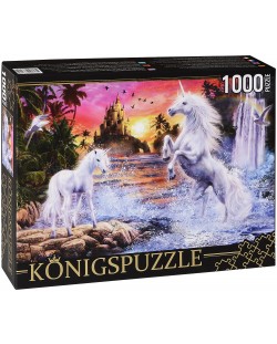 Пъзел Königspuzzle от 1000 части - Еднорози
