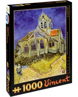 Пъзел D-Toys от 1000 части - Църквата в Овер, Винсент ван Гог