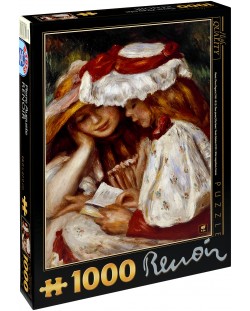 Пъзел D-Toys от 1000 части – Две момичета четат, Пиер Реноар