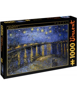 Пъзел D-Toys от 1000 части – Звездна нощ над Рона, Винсент ван Гог