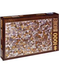 Пъзел D-Toys от 1000 части - Монети