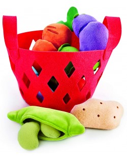 Игрален комплект Hape - Кошница със зеленчуци