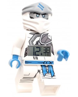 Настолен часовник Lego Wear - Ninjago Zane, с будилник