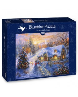 Пъзел Bluebird от 2000 части - Коледна къща