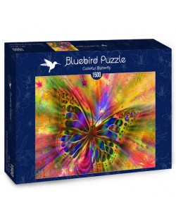 Пъзел Bluebird от 1500 части - Цветна пеперуда