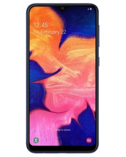 Смартфон Samsung Galaxy A10 - 6.2, 32GB, син