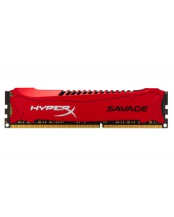 Десктоп памет Kingston HyperX Savage Red 4GB 1600MHz DDR3 DIMM - CL9