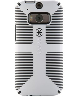 Калъф Speck - CandyShell Grip, HTC One M8, бял/черен