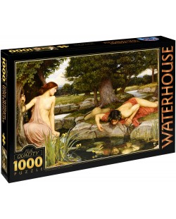 Пъзел D-Toys от 1000 части – Ехо и Нарцис, Джон Уилям Уотърхаус