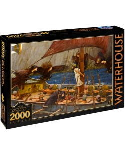 Пъзел D-Toys от 2000 части – Одисей и сирените, Джон Уилям Уотърхаус