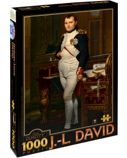 Пъзел D-Toys от 1000 части - Император Наполеон в кабинета си в Тюйлери, Жак-Луи Давид