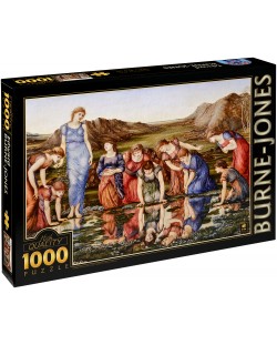 Пъзел D-Toys от 1000 части – Огледалото на Венера, Едуард Бърн-Джоунс
