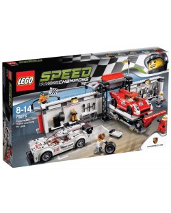 Конструктор Lego Speed Champions - Porsche 919 Hybrid and 917K Pit Lane (75876)