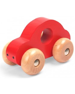 Дървена мини кола Pino - Червена