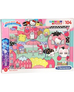 Холограмен пъзел Clementoni от 104 части - Hello Kitty