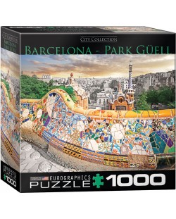 Пъзел Eurographics от 1000 части - Парк Гюел, Барселона
