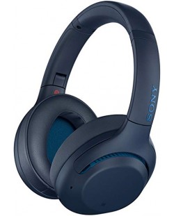 Безжични слушалки с микрофон Sony - WH-XB900N, сини