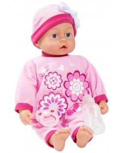 Кукла Bayer Baby First Words – 24 звука с шише и биберон