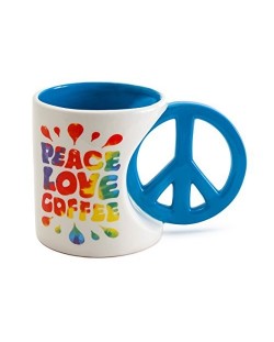 Чаша 3D BigMouth Humor: Adult - Peace Love Coffee