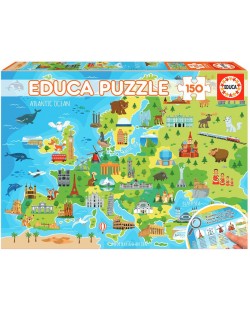 Пъзел Educa от 150 части - Карта на Европа