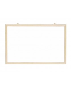 Бяла дъска с дървена рамка Spree - 60 х 90 cm