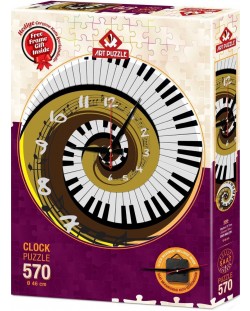 Пъзел-часовник Art Puzzle от 570 части - Ритъмът на времето