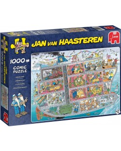 Пъзел Jumbo от 1000 части - Круизен кораб, Ян ван Хаастерен