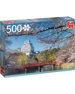 Пъзел Jumbo от 500 части - Замък Химеджи, Япония