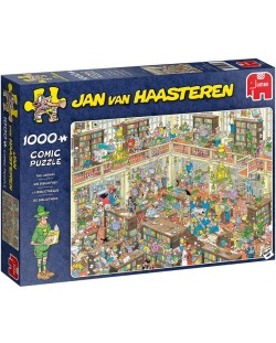 Пъзел Jumbo от 1000 части - Библиотеката, Ян ван Хаастерен