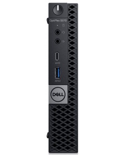 Настолен компютър Dell Optiplex - 5070 MFF, черен