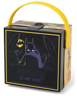 Кутия за храна Lego Wear - Batman Movie, Gotham is my city, с дръжка