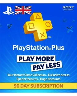 PlayStation Plus абонамент - 90 дни (UK акаунт) - digital
