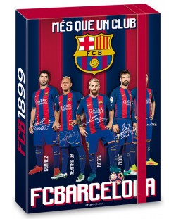 Ученическа кутия с ластик Ars Una – FCBarcelona, A4