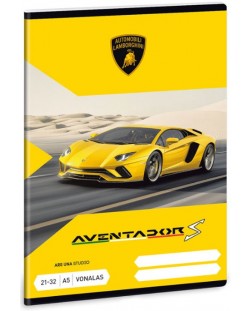 Ученическа тетрадка A5, 32 листа Ars Una Lamborghini Aventador