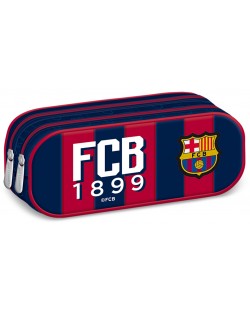 Ученически несесер с 2 ципа Ars Una – Дизайн FC Barcelona, мек
