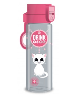 Детска бутилка за вода Ars Una - Think-Pink, 500 ml