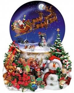 Пъзел SunsOut от 1000 части - Снежната езда на Дядо Коледа, Лори Шори