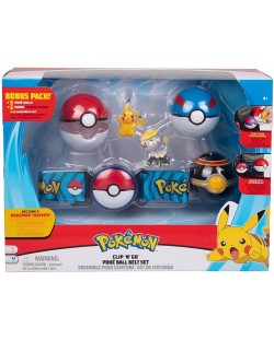 Игрален комплект Pokémon - Колан Poké Bal" + бонус пакет