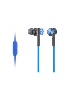 Слушалки Sony MDR-XB50AP с микфорон - сини
