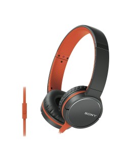Слушалки Sony MDR-ZX660AP - оранжеви