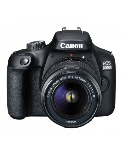 DSLR фотоапарат Canon EOS - 4000D, EF-S 18-55-mm DC, черен