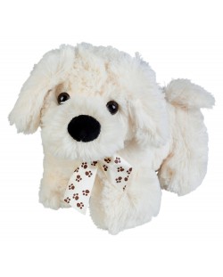 Плюшена играчка Morgenroth Plusch - Изправено бежово кученце, 23 cm