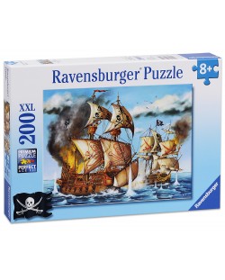 Пъзел Ravensburger от 200 части - Сражаващи се пиратски кораби