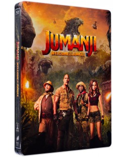 Джуманджи 2: Добре дошли в джунглата (3D Blu-ray) Steelbook Edition