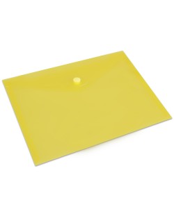 Папка с копче Spree A5 PP, прозрачно жълта
