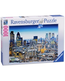 Пъзел Ravensburger от 1000 части - Над покривите на Лондон
